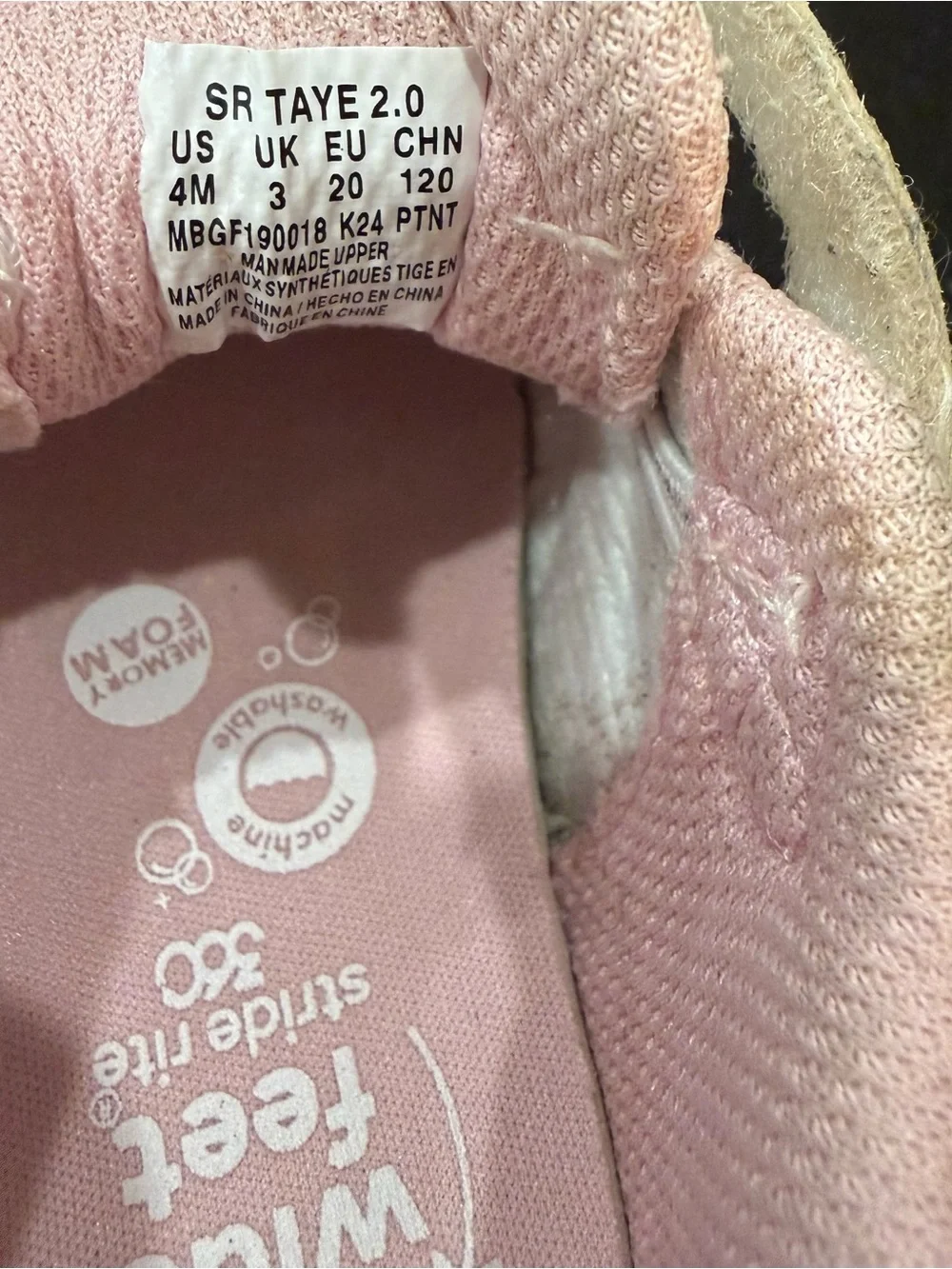 Stride Rite Taye 2.0, size 4